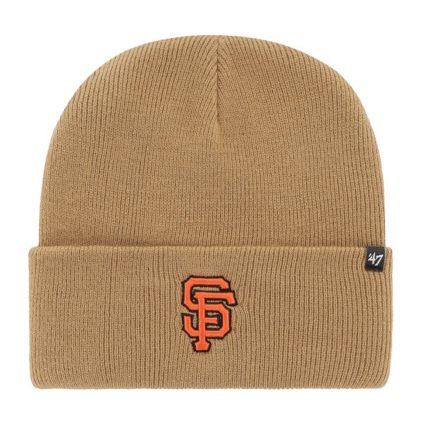 47 Brand Knit Beanie - HAYMAKER San Francisco Giants camel