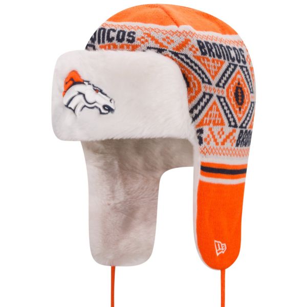 New Era Winter Hat FESTIVE TRAPPER - Denver Broncos