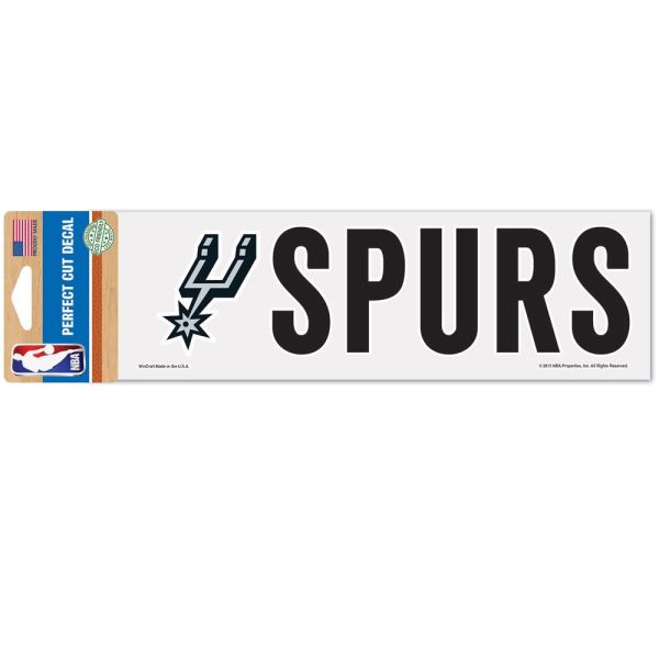 NBA Perfect Cut Aufkleber 8x25cm San Antonio Spurs