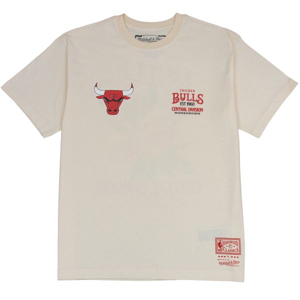 Mitchell & Ness Boxy Shirt - HOMEGROWN Chicago Bulls stone