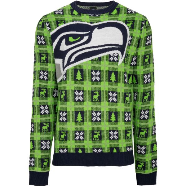 NFL Ugly Sweater XMAS Knit Pullover - Seattle Seahawks