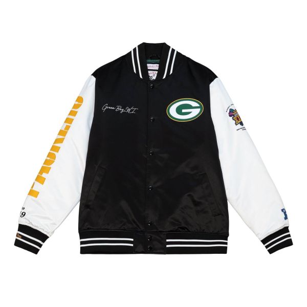 M&N Varsity Satin Jacket - NFL Green Bay Packers