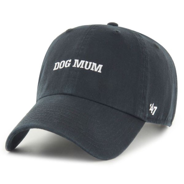 47 Brand Adjustable CLEAN UP Cap - SLOGAN Dog Mum black