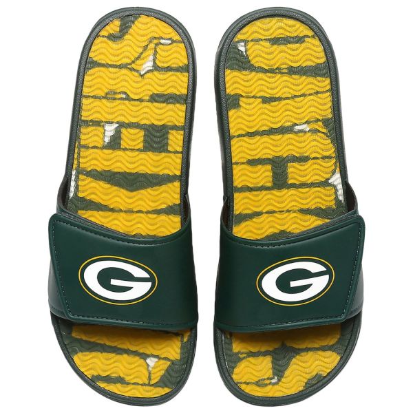Green Bay Packers NFL GEL Sport Shower Sandal Slides