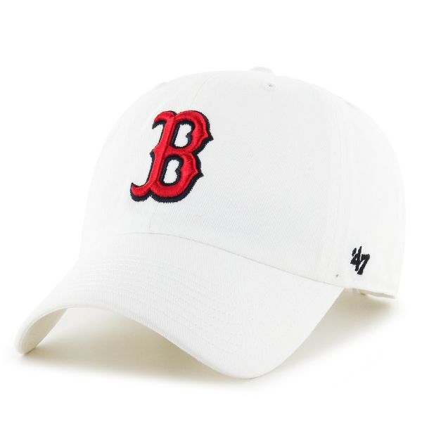 47 Brand Relaxed Fit Cap - MLB CLEAN UP Boston Red Sox white