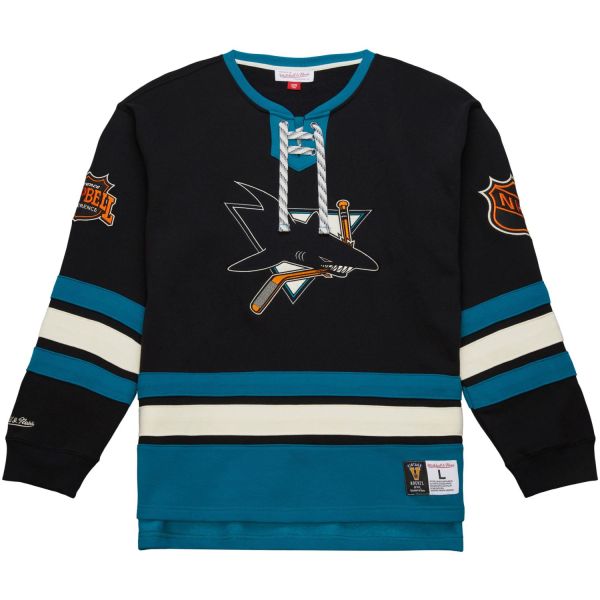 M&N San Jose Sharks NHL Lace-Up Heritage Hoody