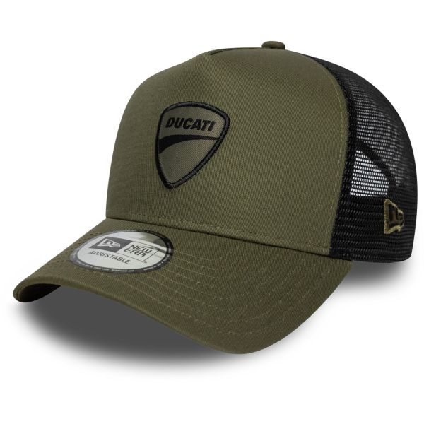 New Era A-Frame Trucker Cap - Ducati Motor oliv