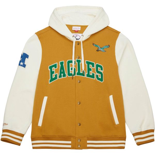 M&N Midweight Hooded Fleece Jacket - Philadelphia Eagles
