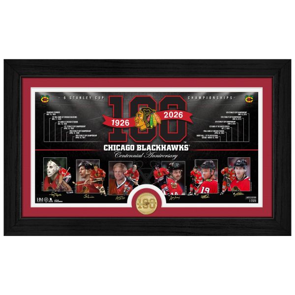 Chicago Blackhawks 100th Anniversary Bronze Coin Photo Mint