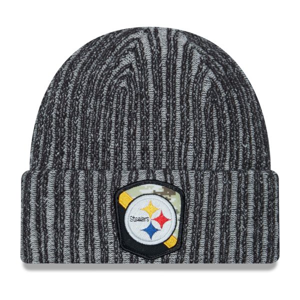 New Era Salute to Service Wintermütze Pittsburgh Steelers