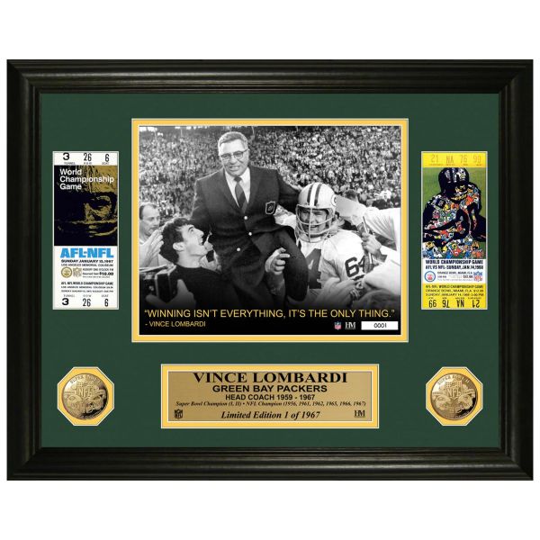 Vince Lombardi Super Bowl Ticket Coin Green Bay Packers Mint