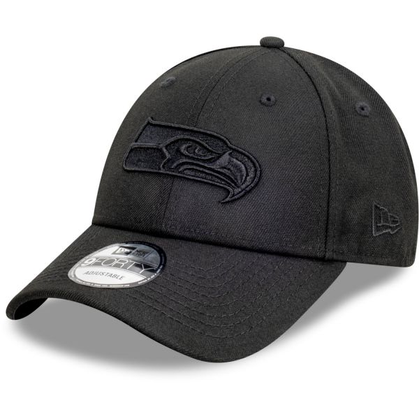 New Era 9Forty Snapback Cap - FULL BLACK Seattle Seahawks