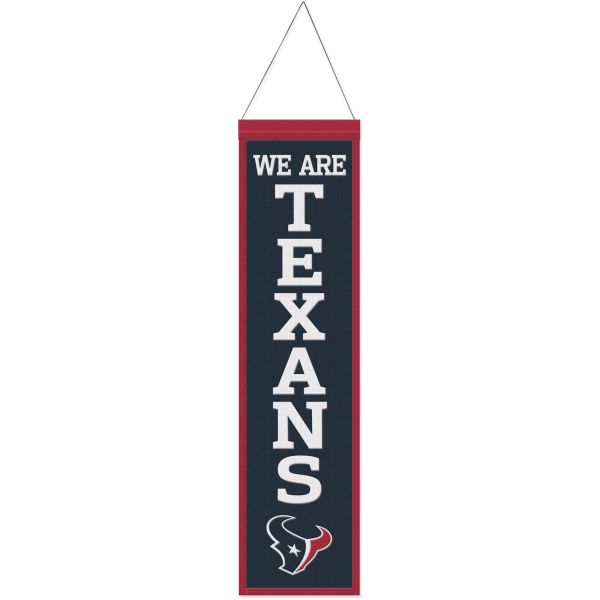 Houston Texans SLOGAN NFL Wool Banner 80x20cm