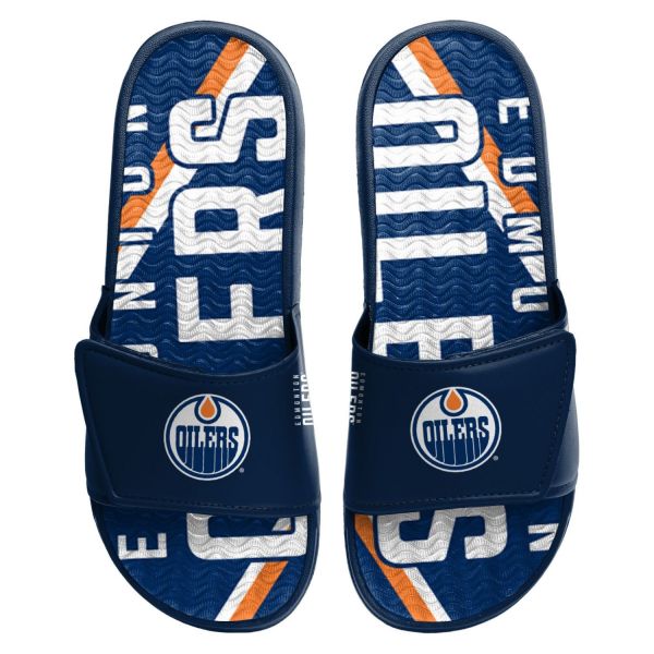 Edmonton Oilers NHL GEL Sport Shower Sandal Slides