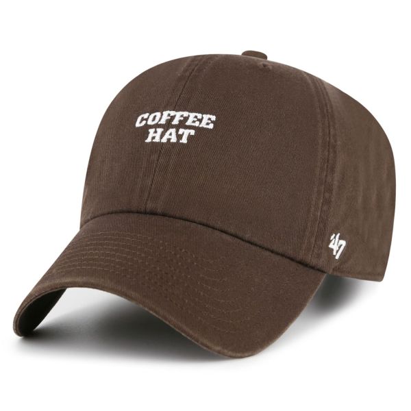 47 Brand Adjustable CLEAN UP Cap - SLOGEN Coffe Hat braun
