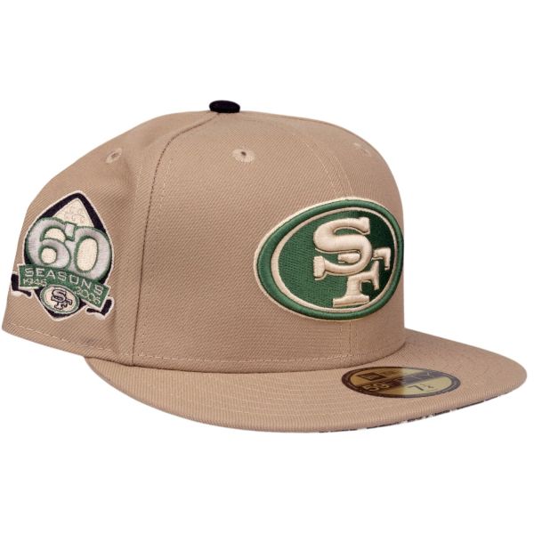 New Era 59Fifty Fitted Cap - 60TH San Francisco 49ers khaki