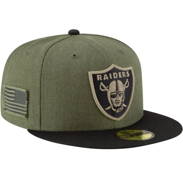 New Era 59Fifty Cap - Salute to Service Oakland Raiders