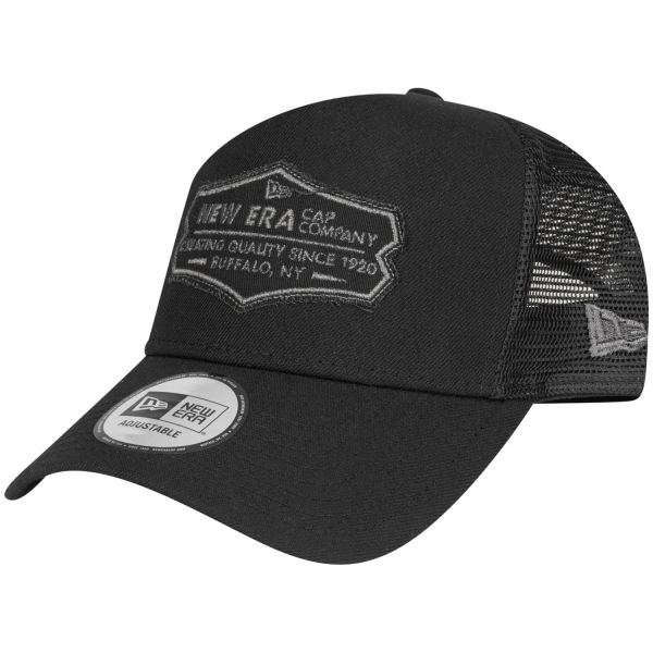 New Era Adjustable Trucker Cap - RETRO PATCH navy / chrome