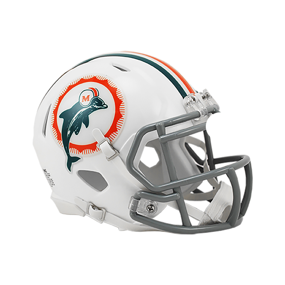 Riddell Mini Football Helm - NFL Speed Miami Dolphins 1972 | Helme ...