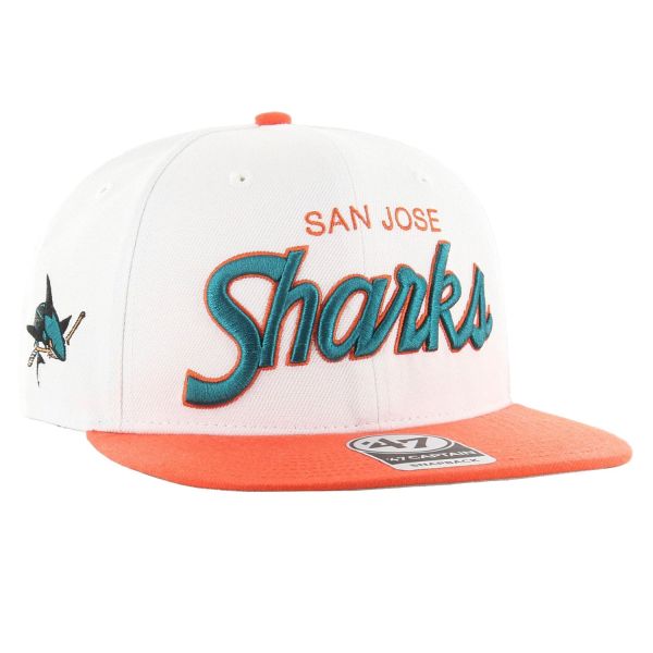 47 Brand Snapback Captain Cap - SURE SHOT San Jose Sharks