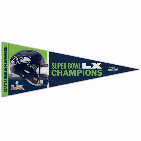 Super Bowl LV Seattle Seahawks Premium Filz Wimpel 75x30cm