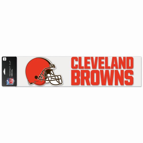 NFL Perfect Cut XXL Decal 10x40cm Cleveland Browns
