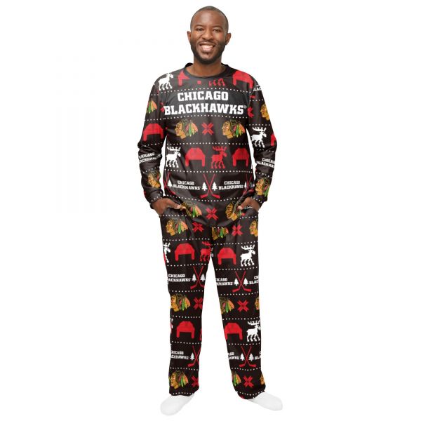 NHL Winter XMAS Pajama Set - Chicago Blackhawks