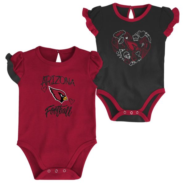 NFL Mädchen Baby 2er Body-Set Arizona Cardinals