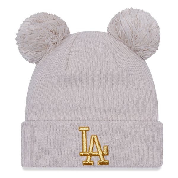 New Era Women's Winter DOUBLE BOBBLE Beanie - LA Dodgers