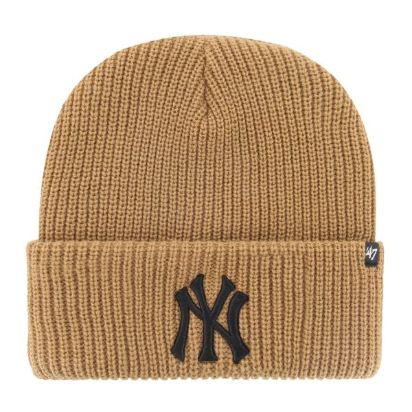 47 Brand Knit Bonnet - UPPER New York Yankees camel beige