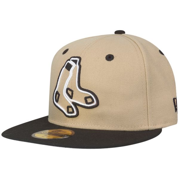 New Era 59Fifty Fitted Cap - NEON Boston Red Sox camel beige