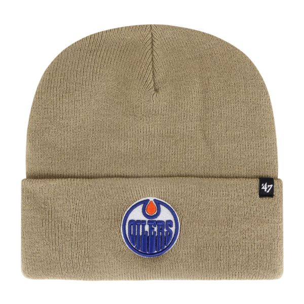 47 Brand Knit Bonnet - HAYMAKER Edmonton Oilers khaki