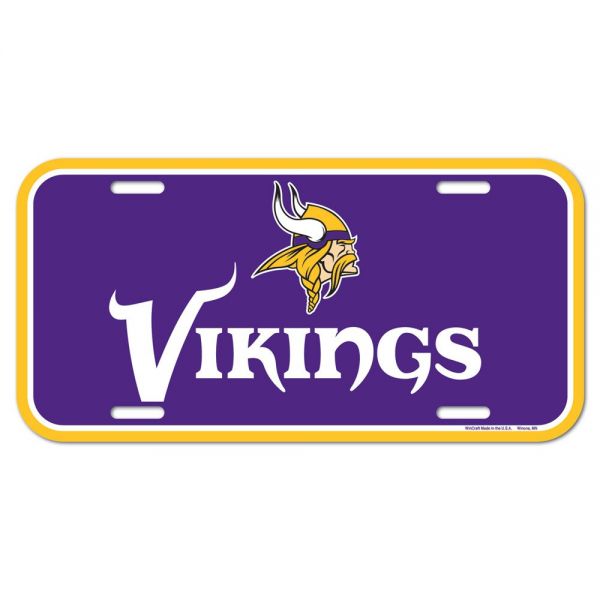 Wincraft NFL License Plate Sign - Minnesota Vikings