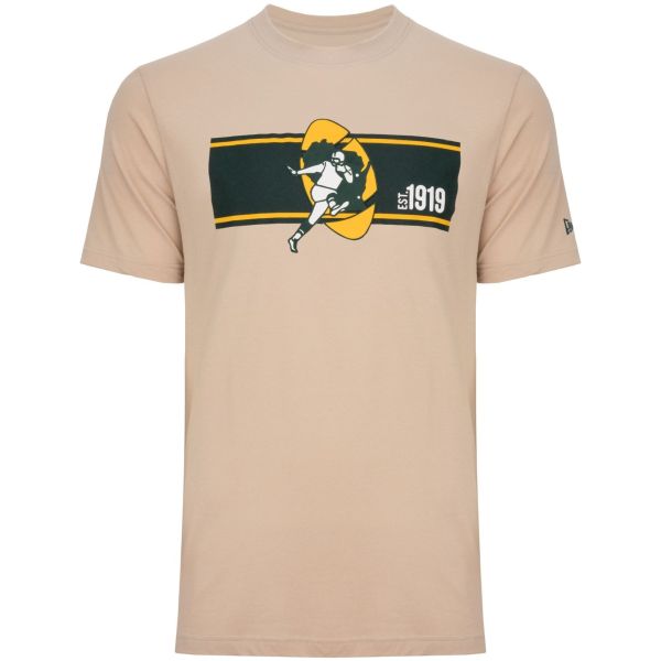 New Era Shirt - NFL SIDELINE Green Bay Packers stone