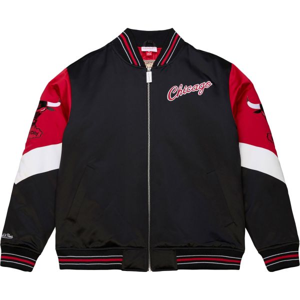 M&N Heavyweight Satin Veste NBA Chicago Bulls