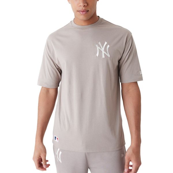 New Era Oversize Shirt - New York Yankees ash brown