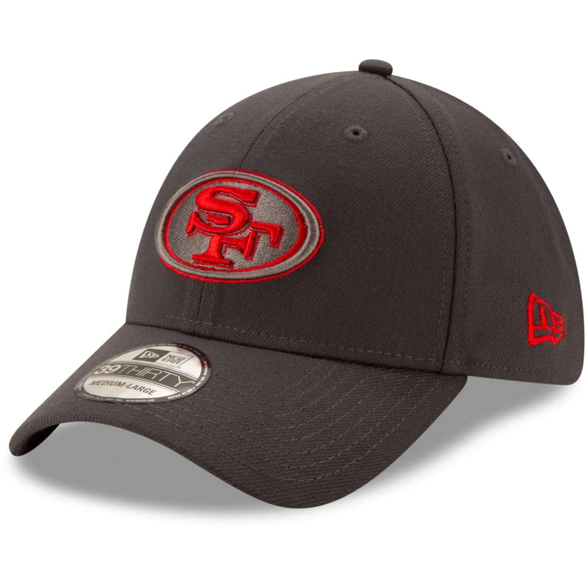 New Era 39Thirty Flexfit Cap San Francisco 49ers charcoal Stretch