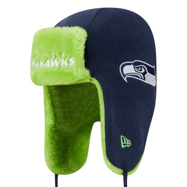 New Era Wintermütze FESTIVE TRAPPER - Seattle Seahawks
