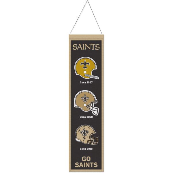 New Orleans Saints EVOLUTION NFL Wool Banner 80x20cm