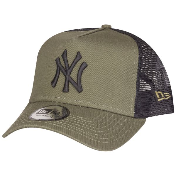 New Era Adjustable Trucker Cap - MLB New York Yankees oliv