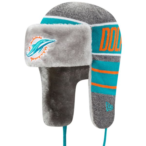 New Era Winter Hat FROSTY TRAPPER - Miami Dolphins