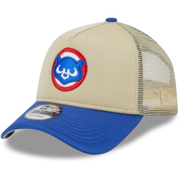 New Era 9Forty Snapback Trucker Cap - Chicago Cubs beige