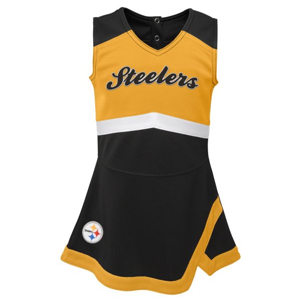 NFL Girls Cheerleader Jumper Dress - Pittsburgh Steelers