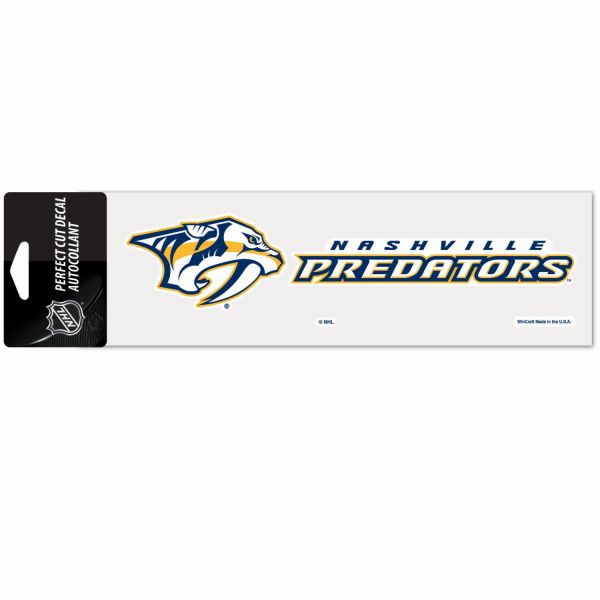 NHL Perfect Cut Decal 8x25cm Nashville Predators