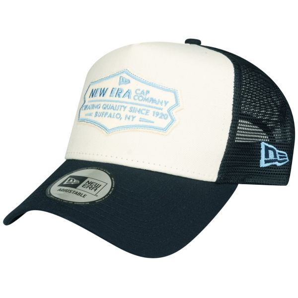 New Era Adjustable Trucker Cap - RETRO PATCH navy / chrome