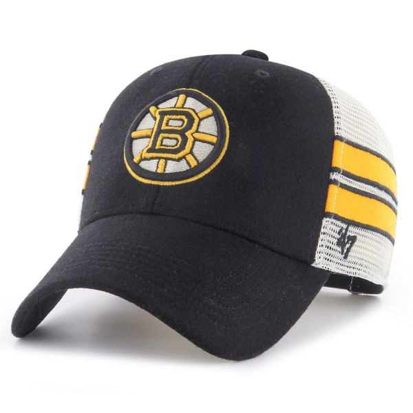 47 Brand Adjustable Trucker Cap - STRIPED Boston Bruins