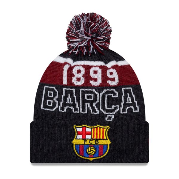 New Era Bobble Kids Winter Beanie - FC Barcelona
