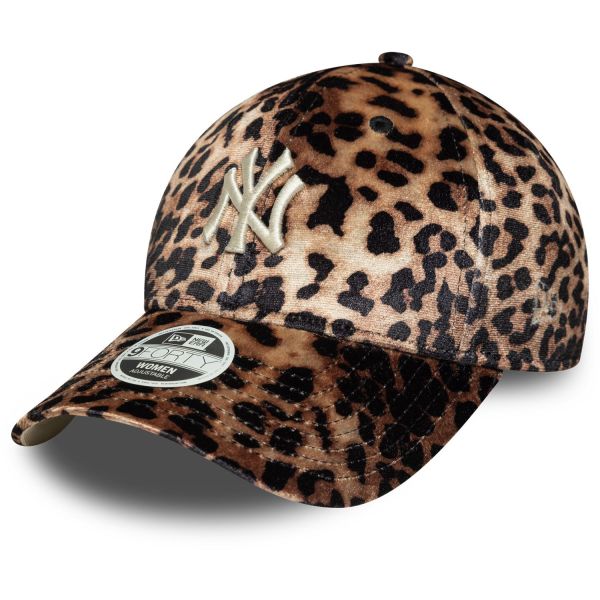 New Era 9Forty Damen Cap - LEOPARD VELOUR New York Yankees
