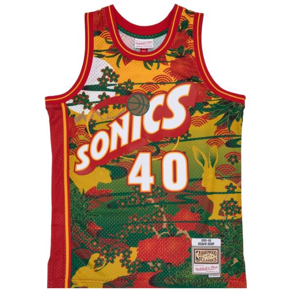 Swingman Mesh Jersey Seattle SuperSonics ASIAN Shawn Kemp