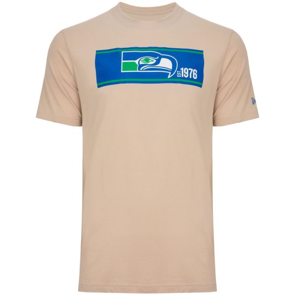 New Era Shirt - NFL SIDELINE Seattle Seahawks stone